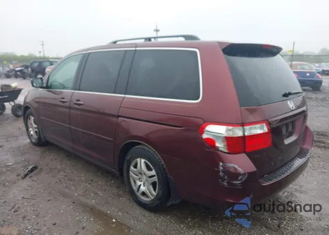 2007 Honda Odyssey Ex-L из США, поврежденный, VIN 5FNRL38657B425749